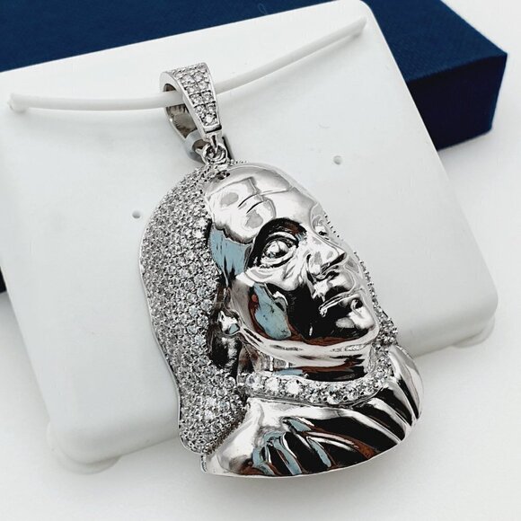 - "925 Sterling Silver Plated CZ Pendant, EVBRS355 - Picture 6 of 10